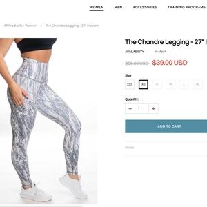 P'tula The Chandre Legging White/Grey Print /XS
